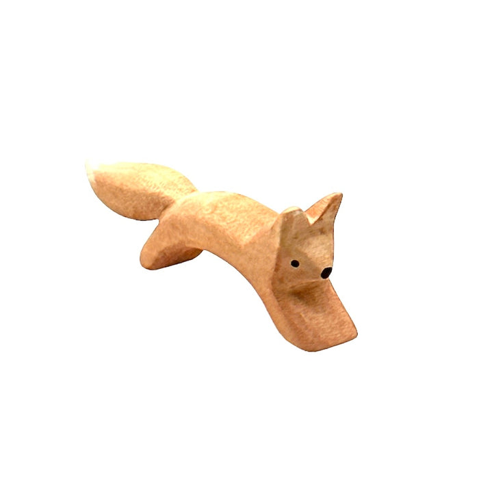 Handcrafted Open Ended Wooden Toy Animal - Squirrel jumping