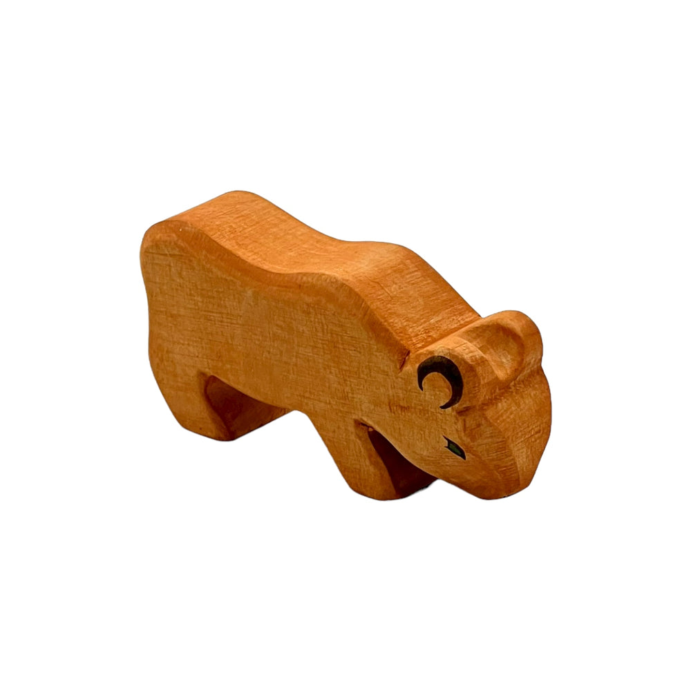 Handcrafted Open Ended Wooden Toy Animal - Lion Cub