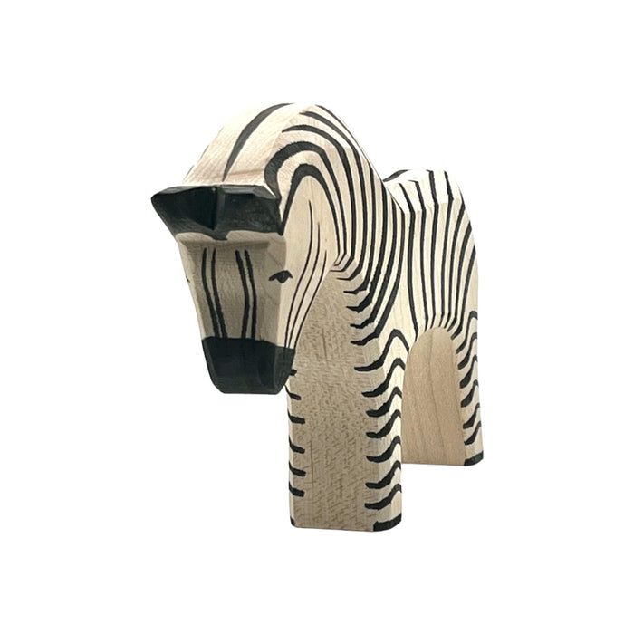 Handcrafted Open Ended Wooden Toy Animal - Zebra