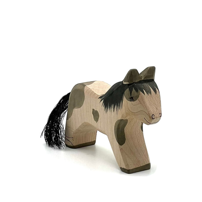 Handcrafted Open Ended Wooden Toy Farm Animal - Pony Running