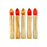 Handcrafted Open Ended Wooden Birthday Ring Ornament - Natural Candles Set with Red/Yellow Flame (5 Pcs)